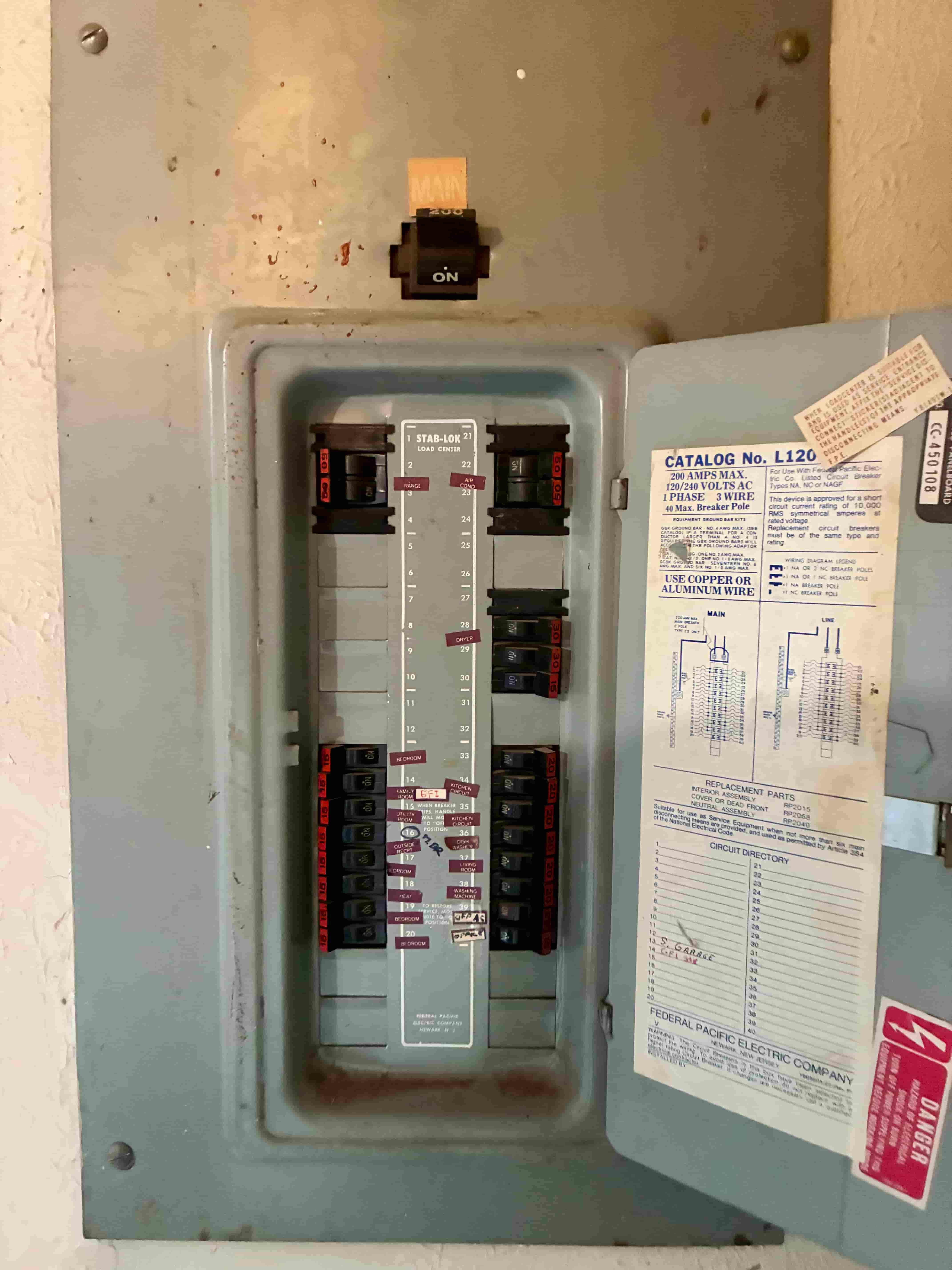 Before: older panel that posed safety and insurance risks